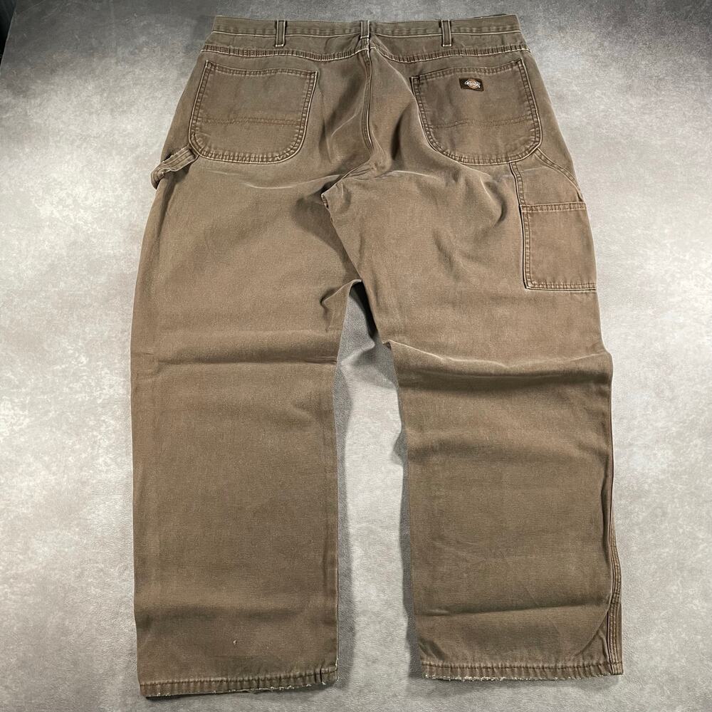 Vintage Y2K Dickies Brown Carpenter Relaxed Fit Pants 39x28